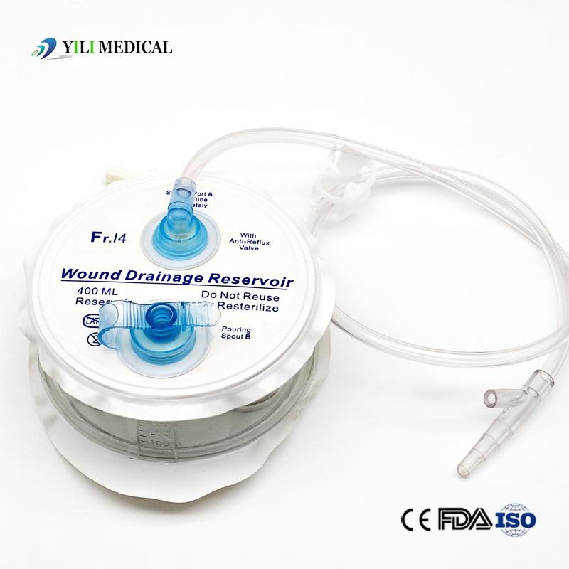 Surgical Medical Disposables Supplies Wound Silicone Suction and Drainage System (spring with silicone drain)