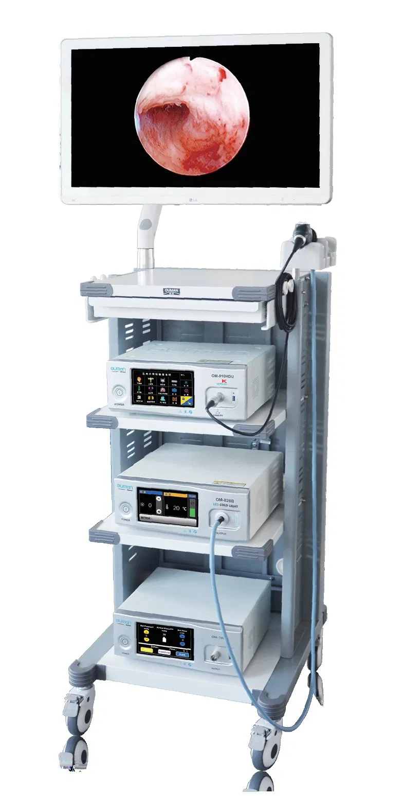 Factory Price Metal Endoscope Tower Medical Trolley Cart for Hospital Clinical Surgical