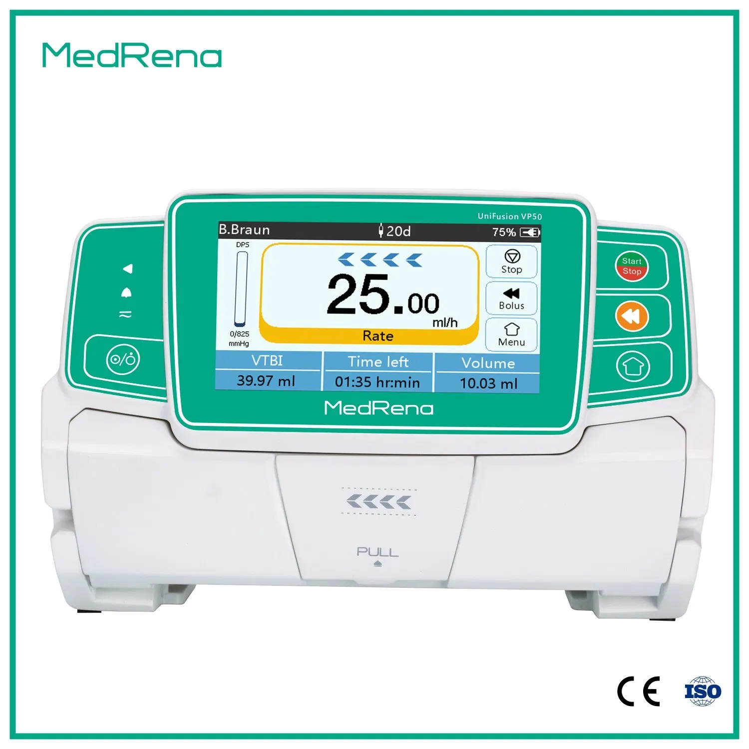 Top Quality Compact Medical Equipment Enteral Feeding IV Infusion Pump with CE