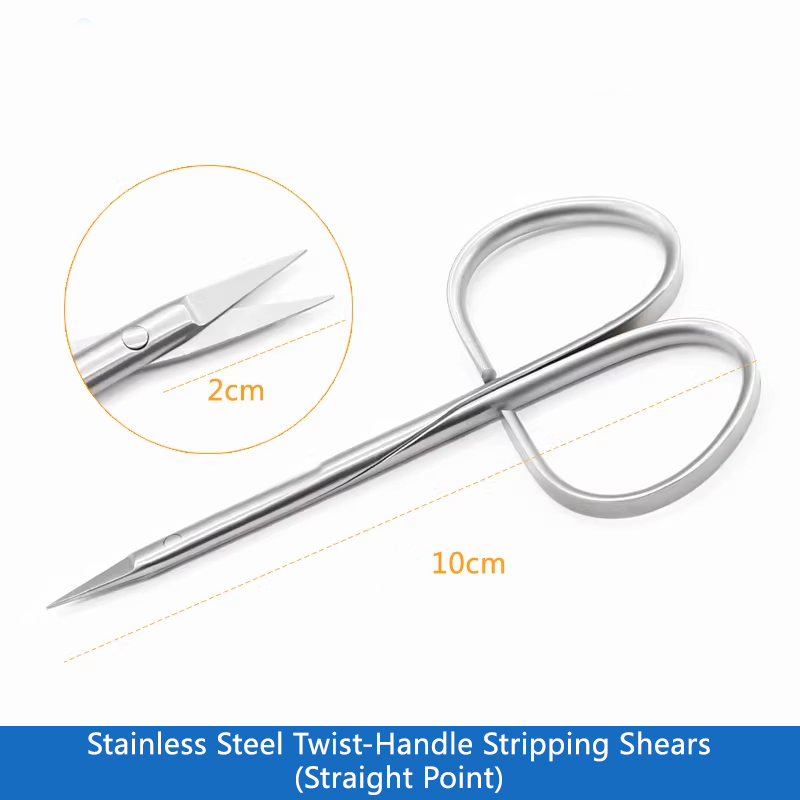 Durable Butterfly-Wing Twist-Handle Surgical Scissors for Dissection Tasks