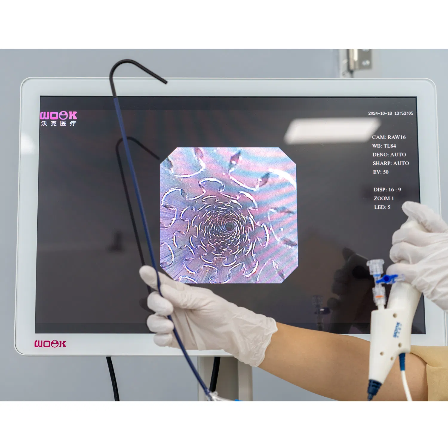 Medical Diagnostic Equipment Single Use Electronic Ureteroscope for Urological Surgery