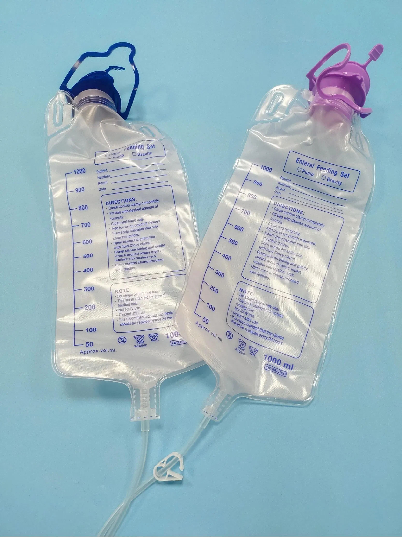 Premium Enteral Feeding Set with 1000ml Anti-Reflux Bag
