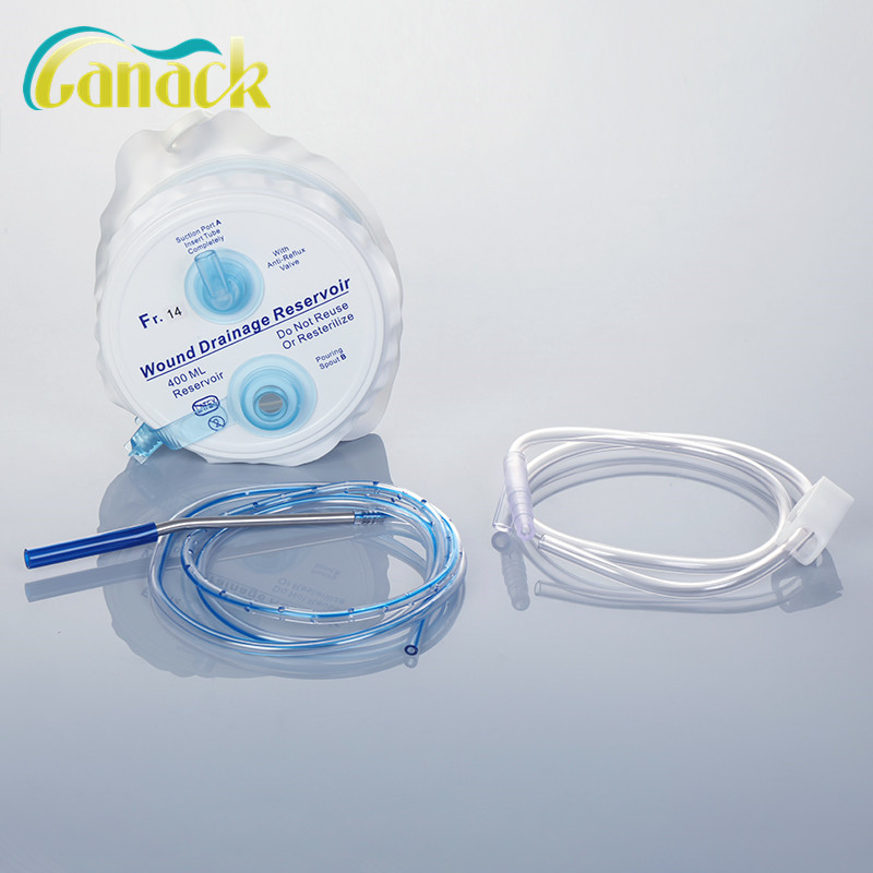 Closed Wound Drainage System with Silicone Tube