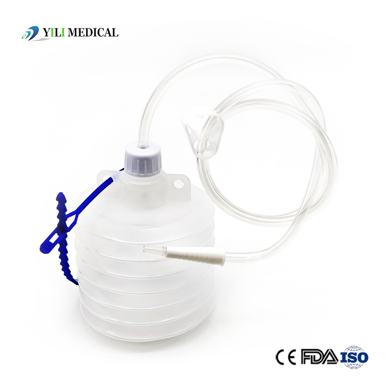 OEM 400cc 800cc 1000cc Surgical Medical Wound Drainage System for Neurosurgery Disposables Negative Pressure Drainage System Kit
