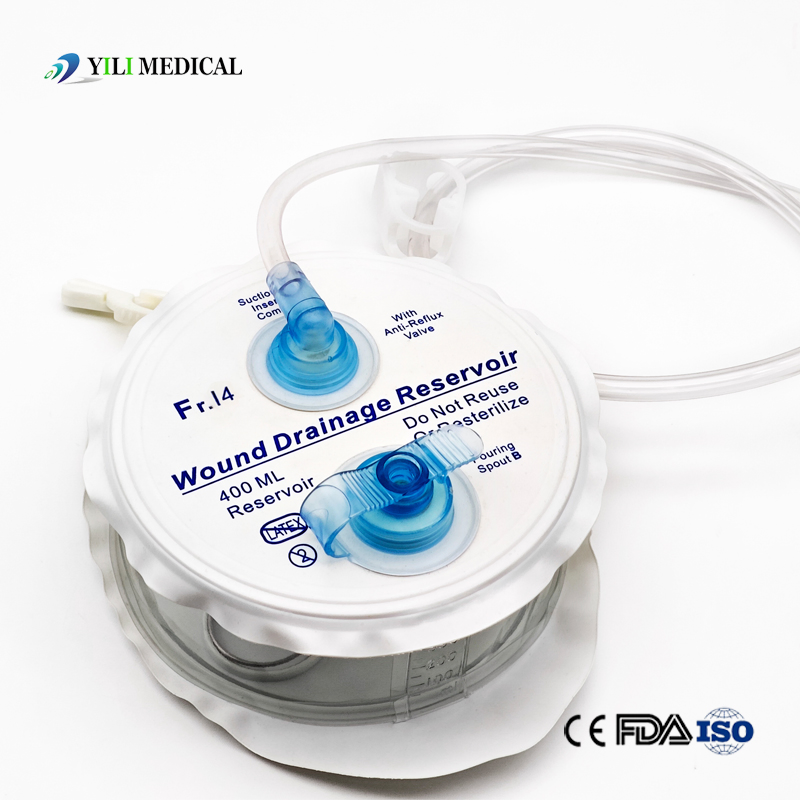 Surgical Medical Disposables Supplies Wound Silicone Suction and Drainage System (spring with silicone drain)