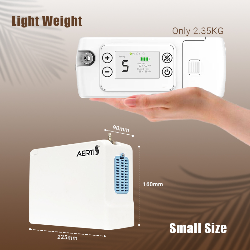 Battery Oxygen Machine Easy Operation Portable Oxygen Equipment for Outdoor O2 Therapy