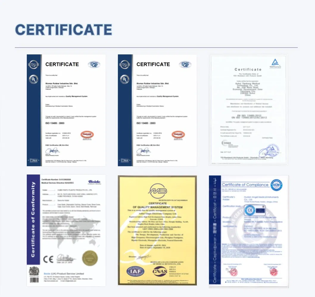Certifications