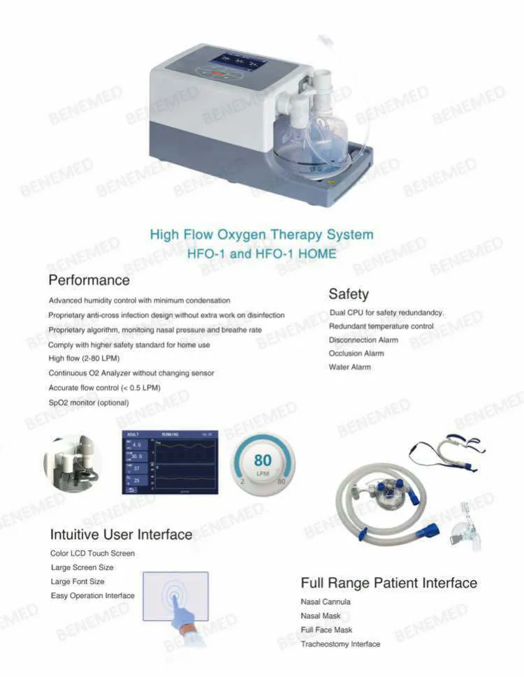 High Flow Humidification Oxygen Therapy System 1