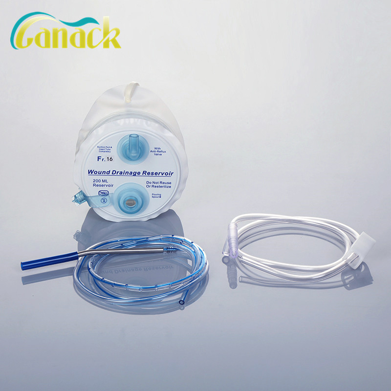 Closed Wound Drainage System with Silicone Tube