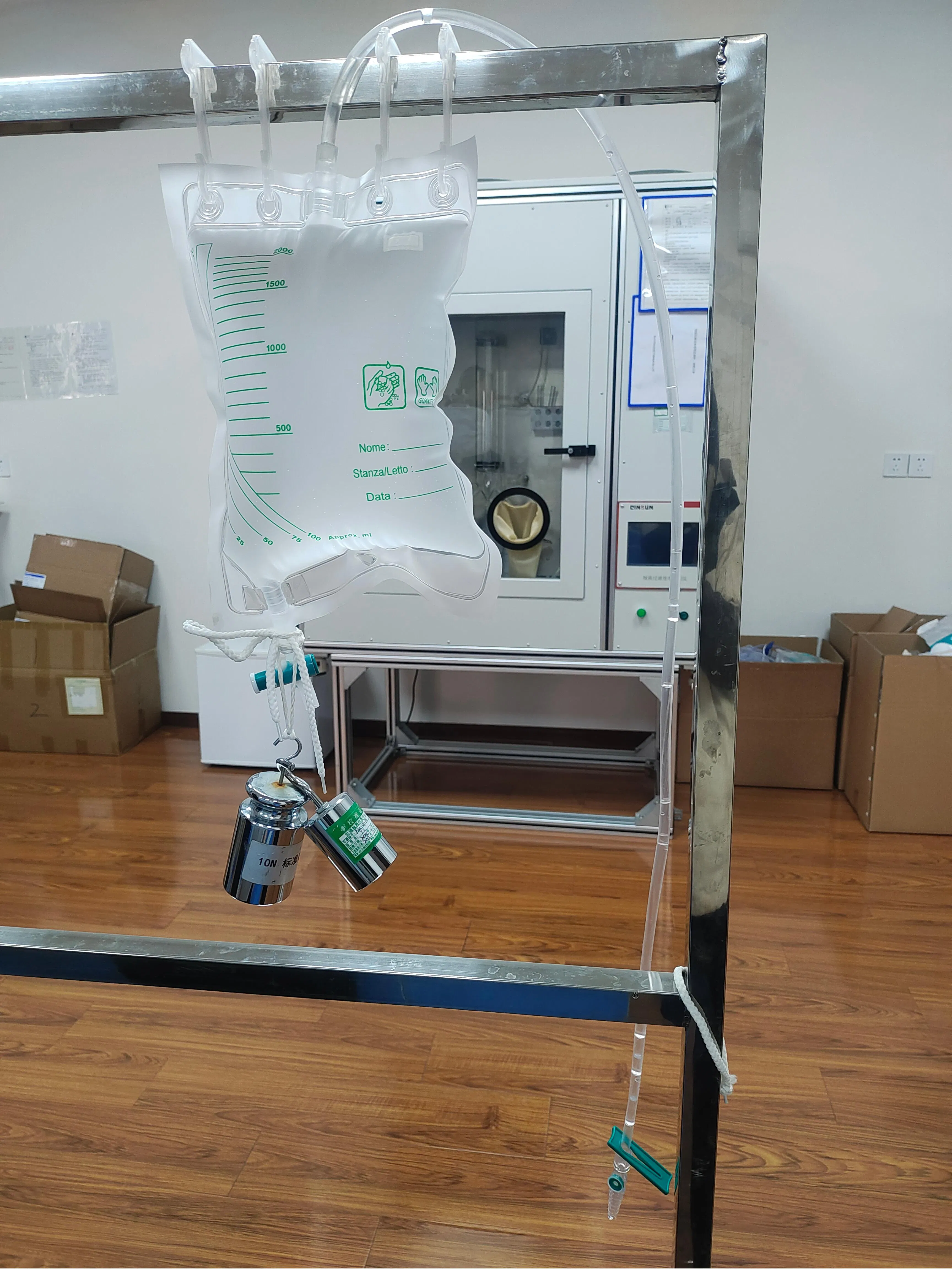 Disposable Urine Collection Bag with PVC Free Tube Cap