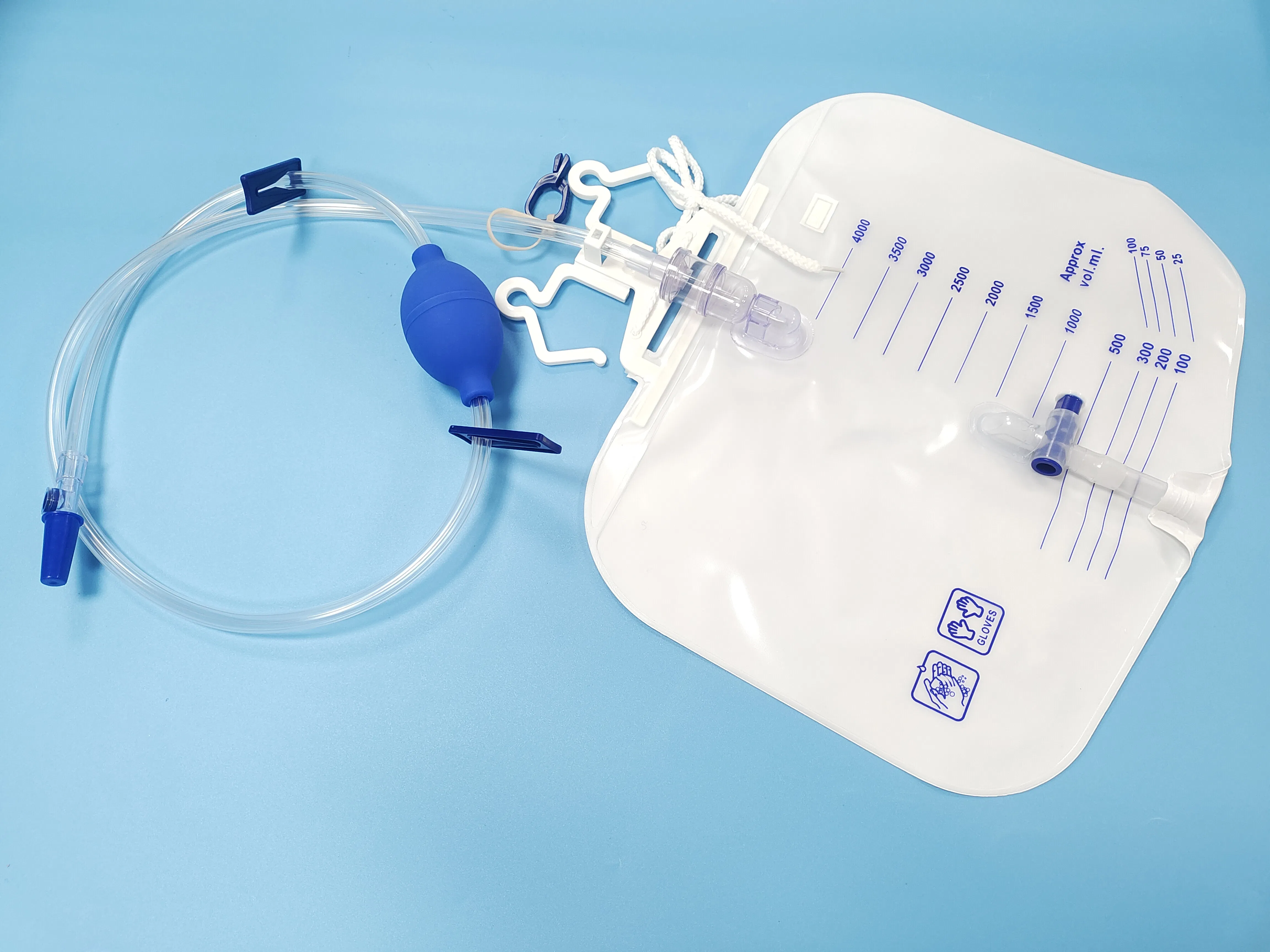 Hygienic Urine Collection Bag with Safe Drainage Bulb