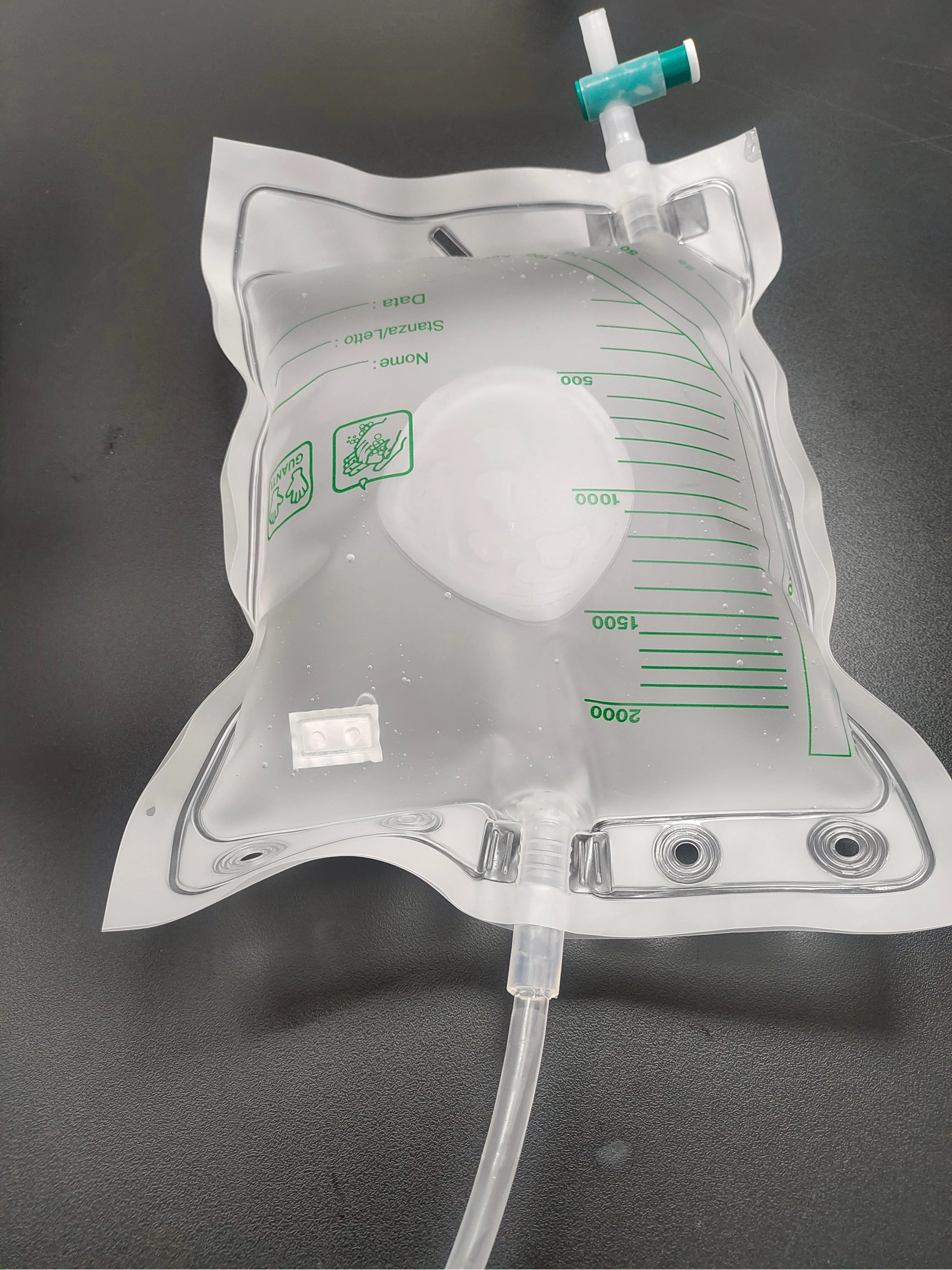 Disposable Urine Collection Bag with PVC Free Tube Cap