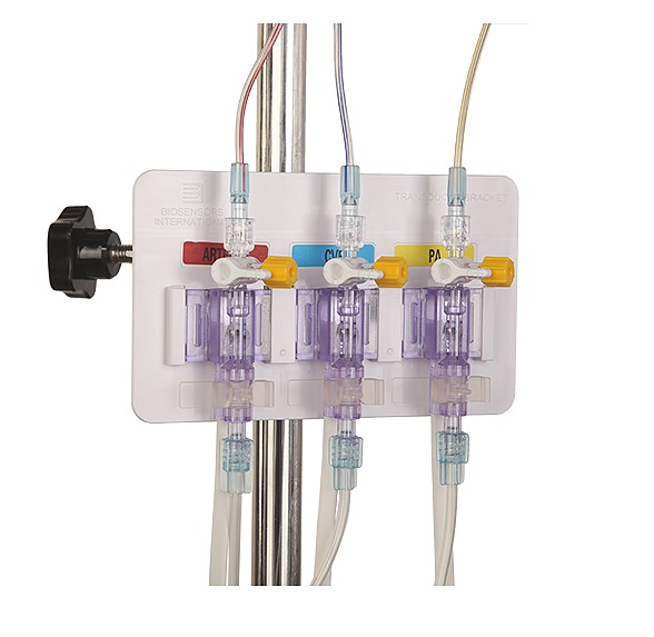 Medical Reusable Blood Pressure Transducer System, Multiple and Disposable Using Pressure Monitoring Tubing Set