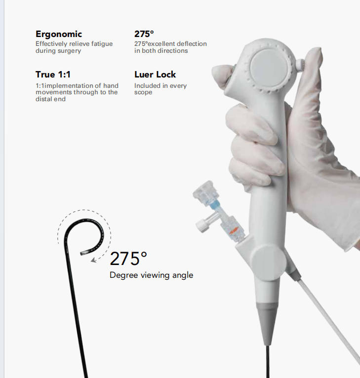High Quality Urology Single-Use Flexible Video Ureteroscope Disposable Ureteroscope