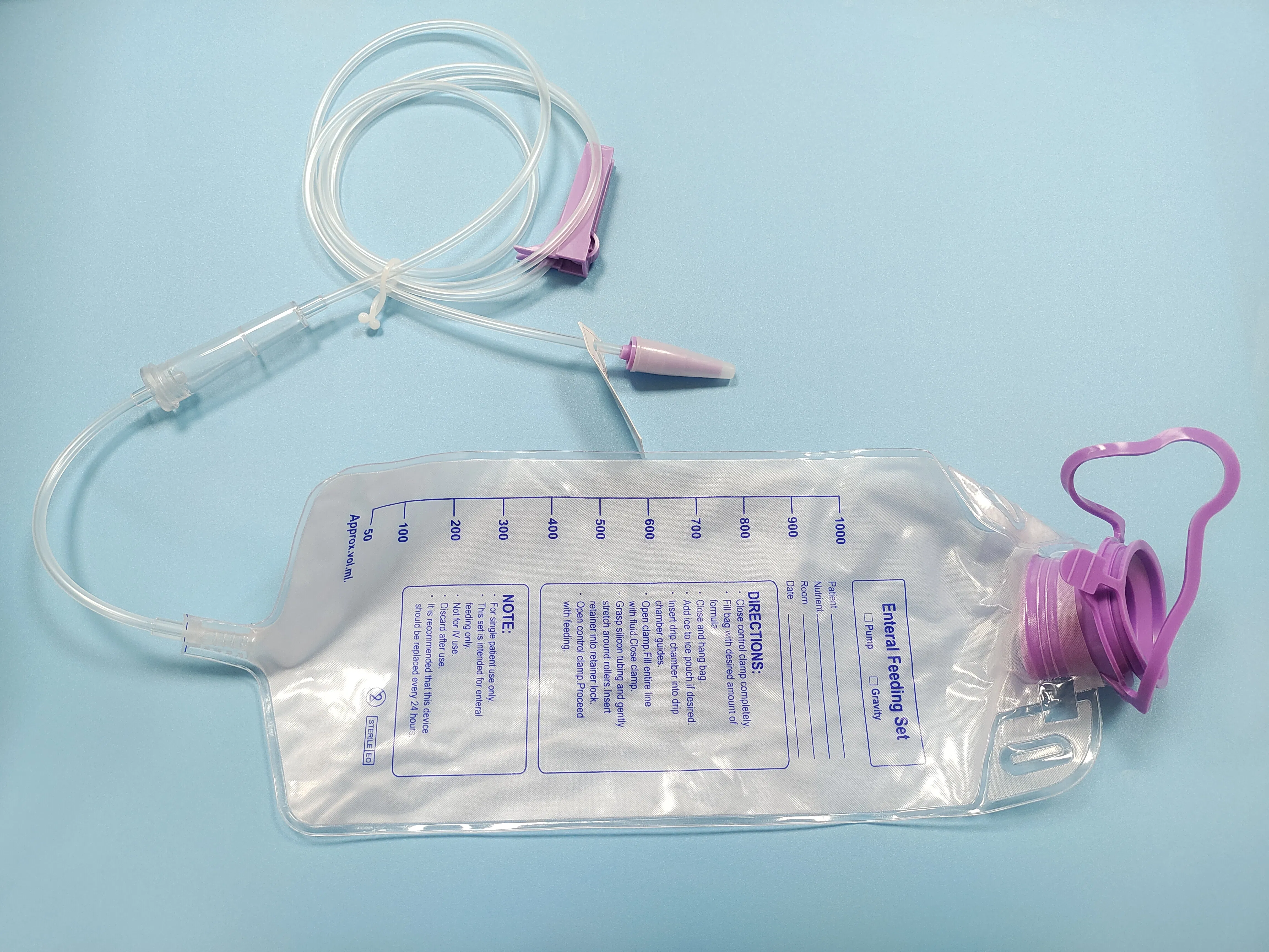 Disposable Enteral Feeding Bag 1200ml, Enteral Nutrition Feeding Bag