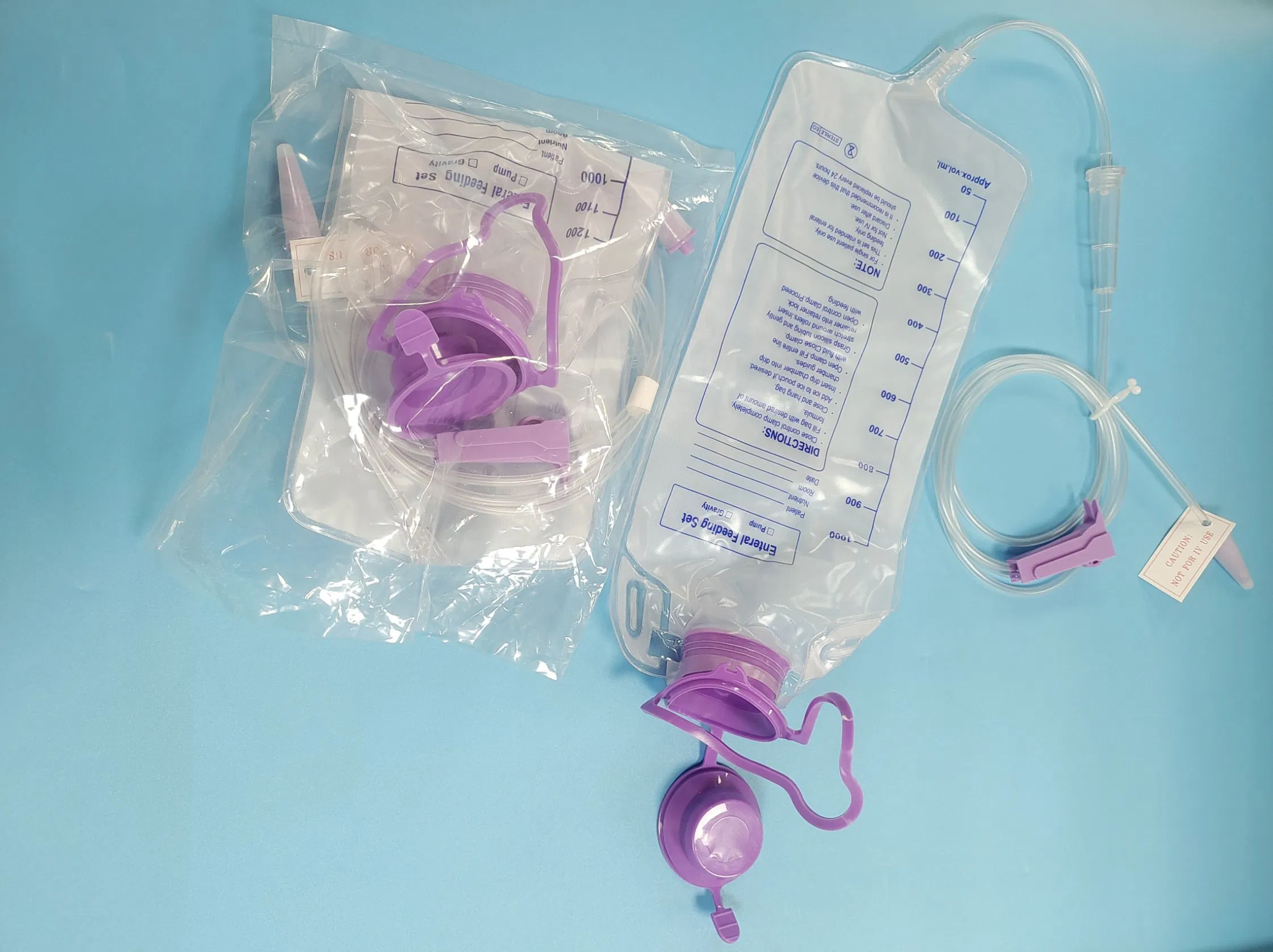 Premium 600ml Enteral Nutrition Feeding Bag - Dehp-Free Solution