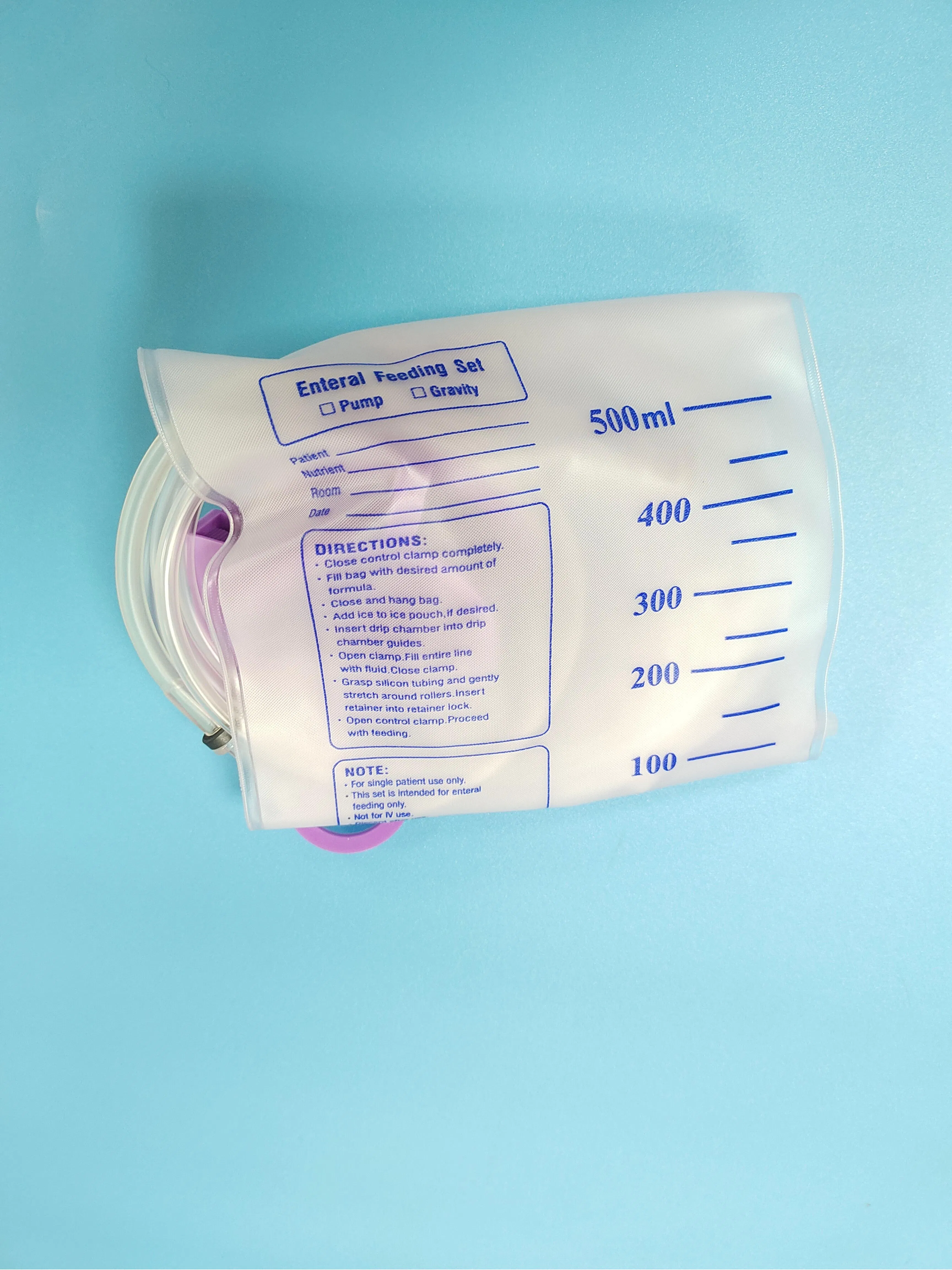 Advanced Medical Nutrition Pump with Disposable Enteral Feeding Bags