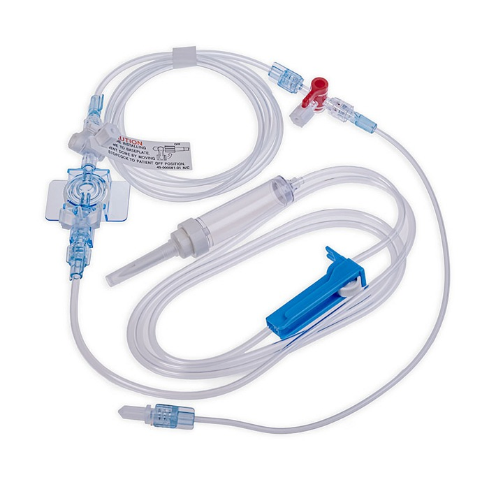 Medical Reusable Blood Pressure Transducer System, Multiple and Disposable Using Pressure Monitoring Tubing Set