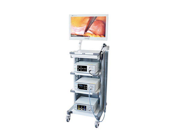 Ouman Endoscopy System Trolley Cart with Adjustable Monitor Arm