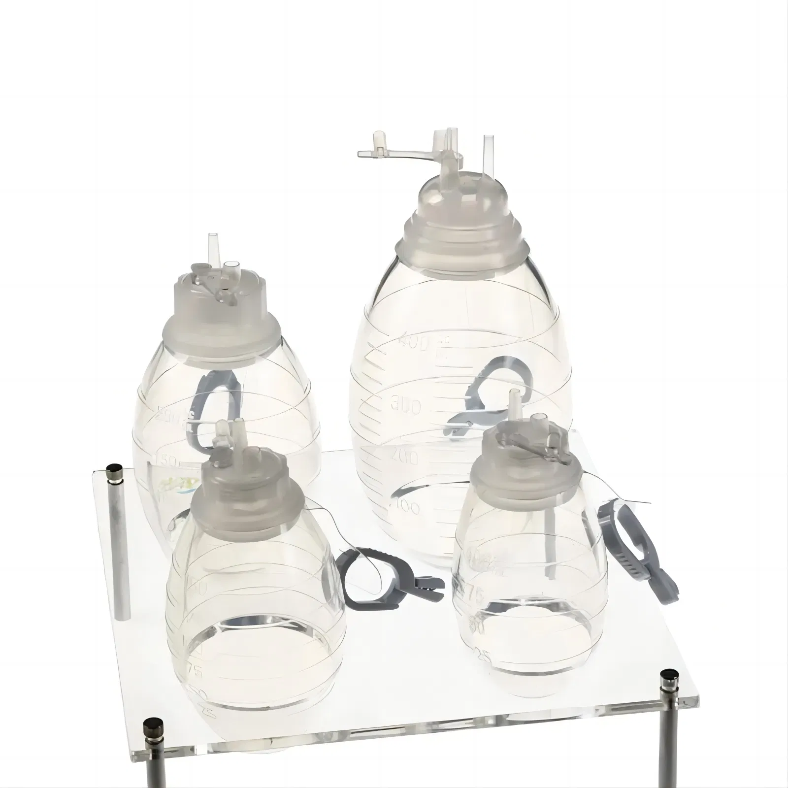 Portable 100ml 200ml Silicone Closed Wound Chest Tube Drainage System Reservoir