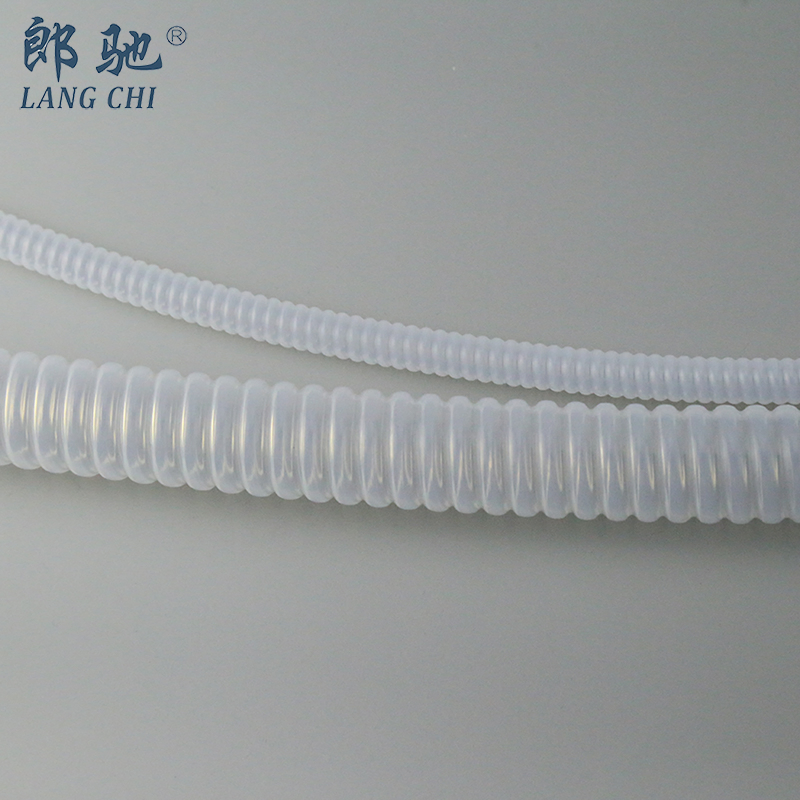 Durable Anti Corrosion Heat Resistant Fluid Transfer Solution From Reliable Supplier PFA Corrugated Hose