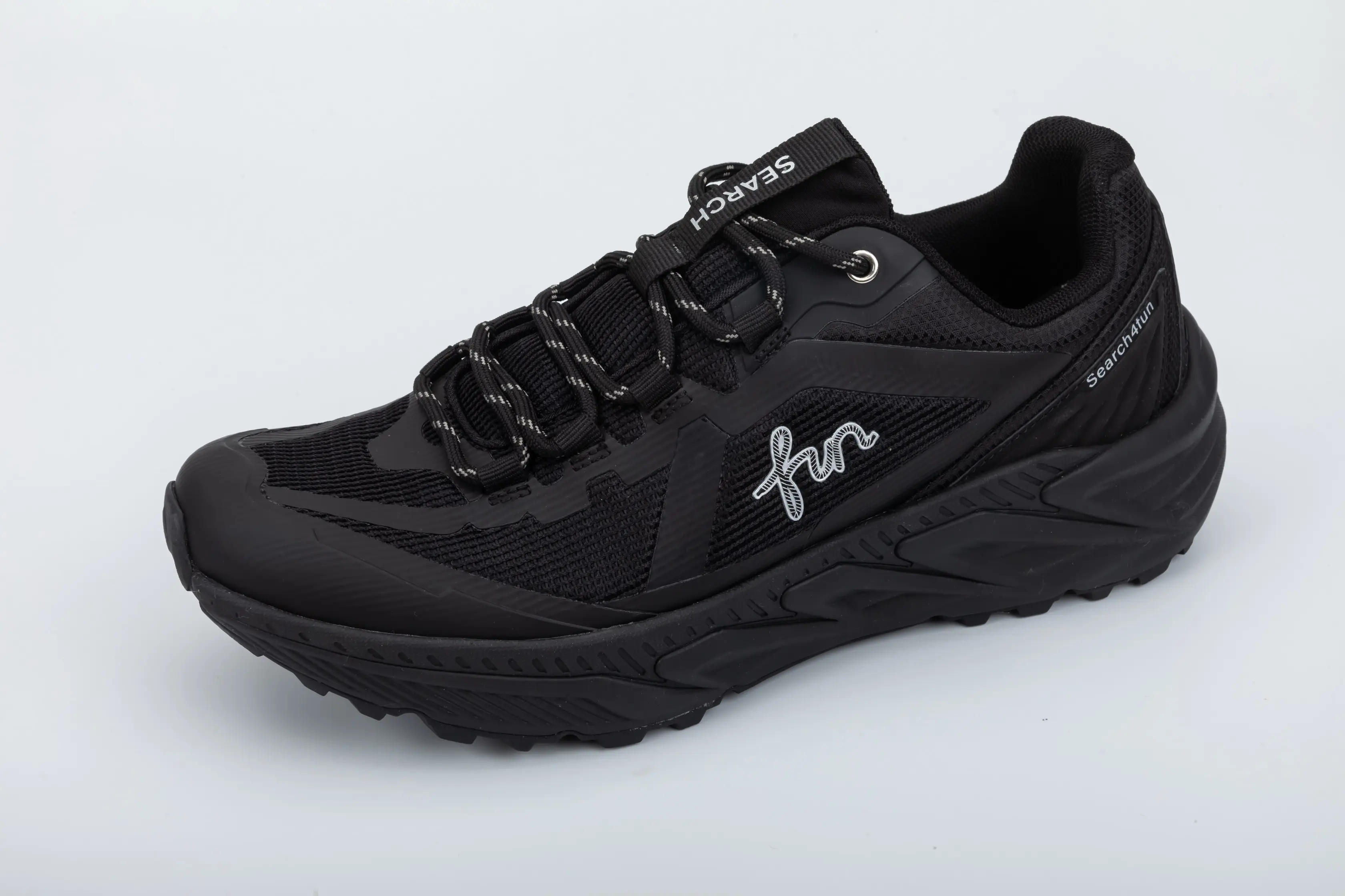 Custom Lightweight Mesh Trail Running Shoes with Cushioned Grip Sole for Outdoor Sports