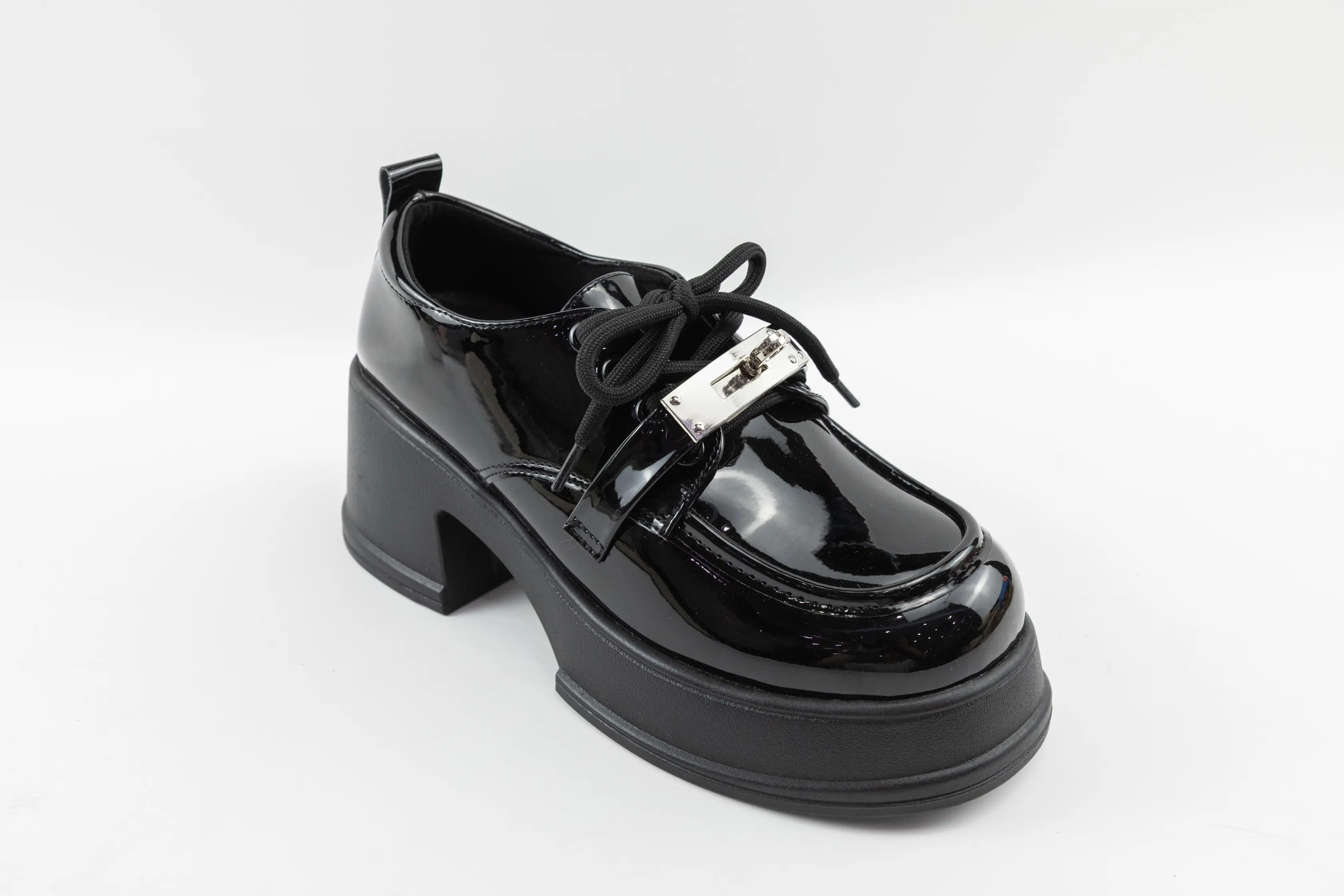 ODM Customized Heeled Black Office Women Loafers Factory, Factories