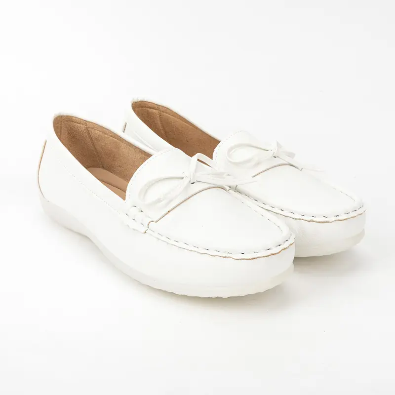 Classic White Nursing Shoes View 1