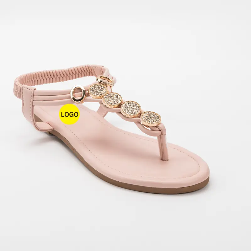 Wholesale Women's Flat Sandals with Decoration Supplier, Factories