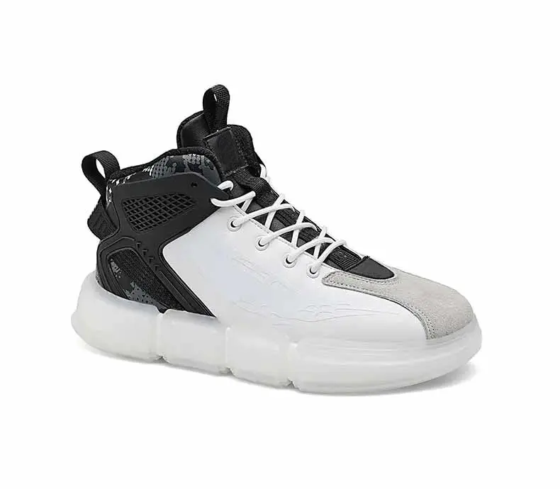 Custom High Top Trendy Men Walking Shoes (OEM/ODM Available)