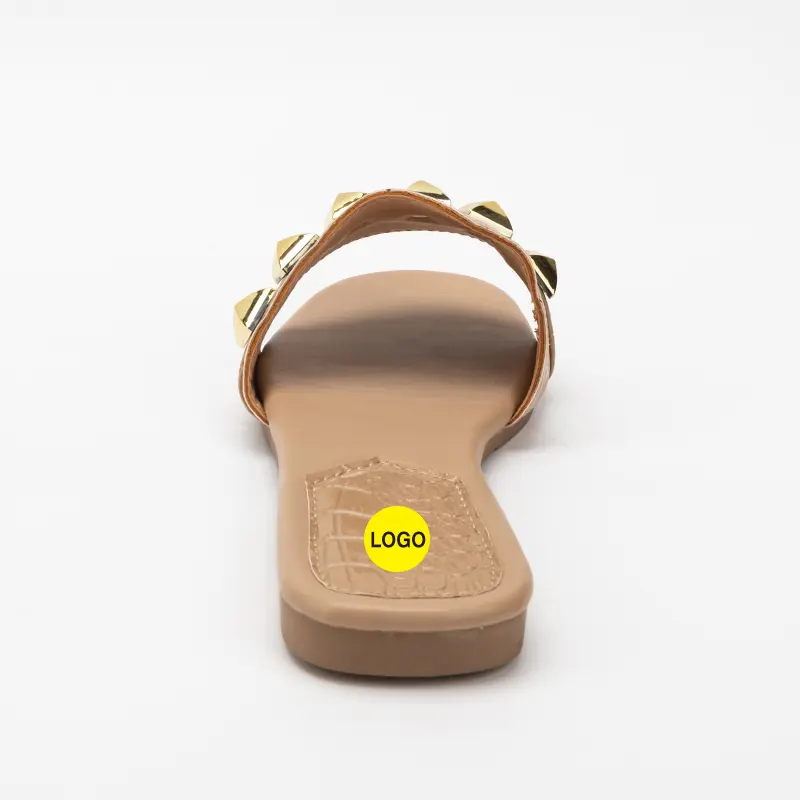 Custom Women’s Flat with Rivets