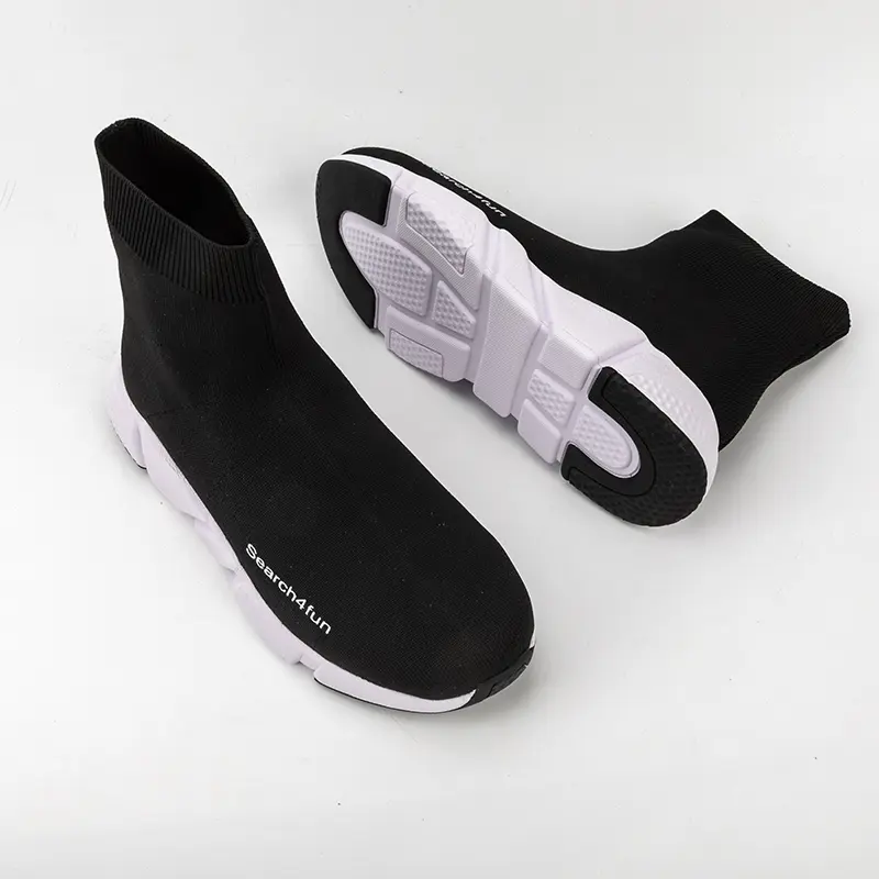 OEM Fashion Design Ladies Fly knit upper Boots Manufacturers, Manufacturer