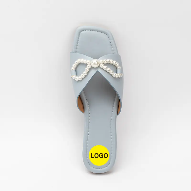 China Women’s Flat Sandals with Pearl Decoration Suppliers, Supplier