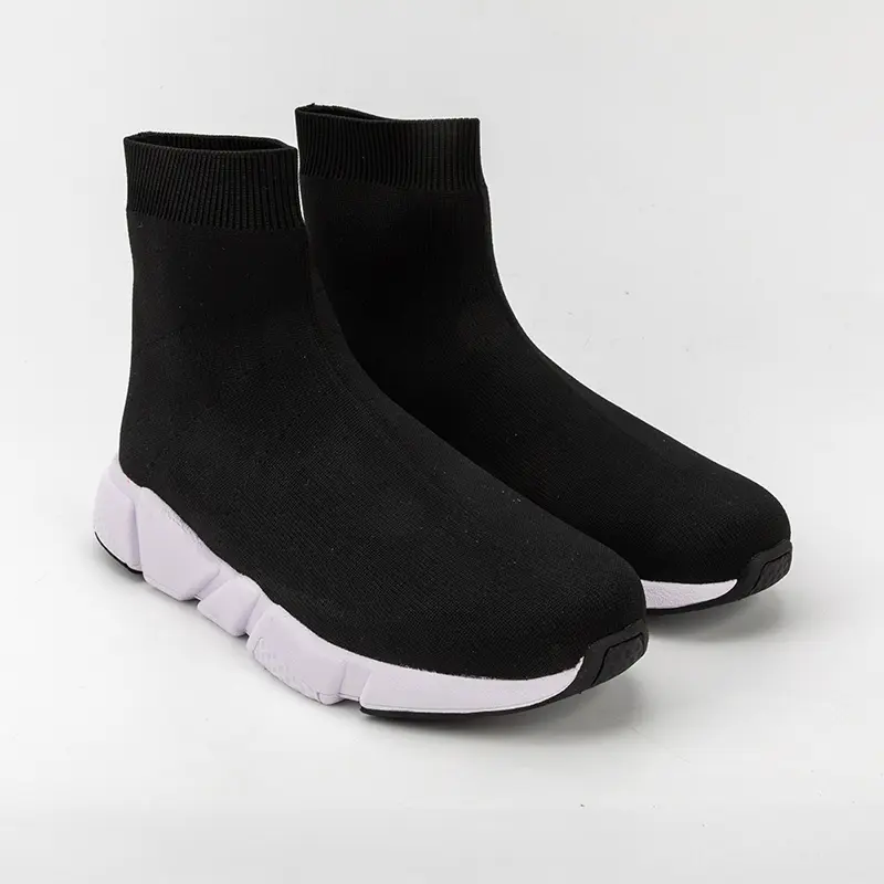 OEM Fashion Design Ladies Fly knit upper Boots Manufacturers, Manufacturer