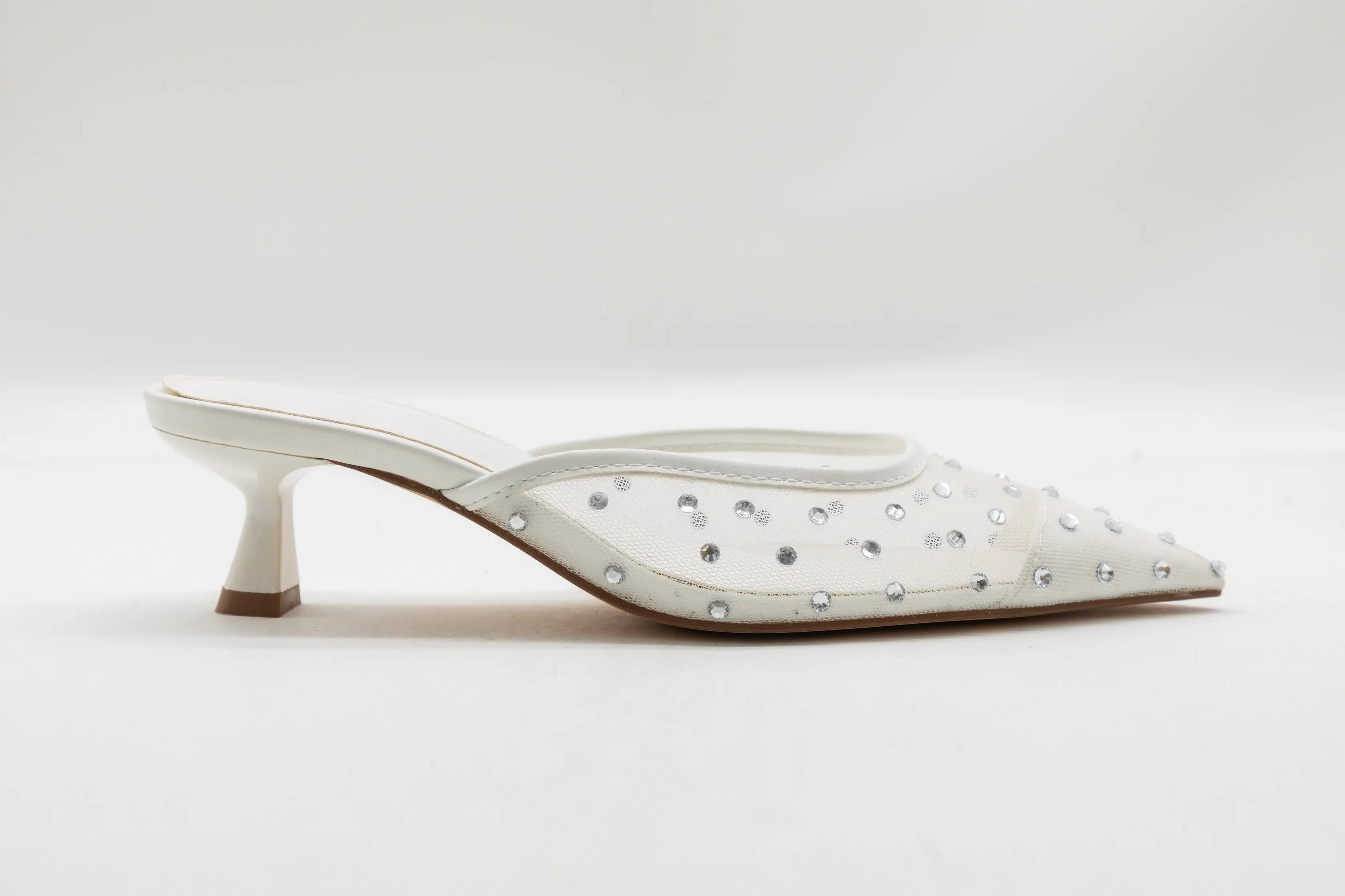 Custom Rhinestone Casual Low-Heeled Ladies Heels – OEM ODM Supplier