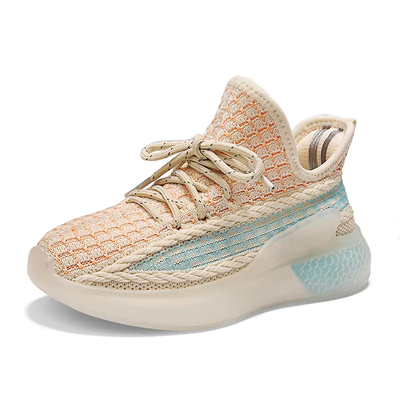 High-Quality Customizable Fly Woven Upper Children Sport Shoes Suppliers, Factory