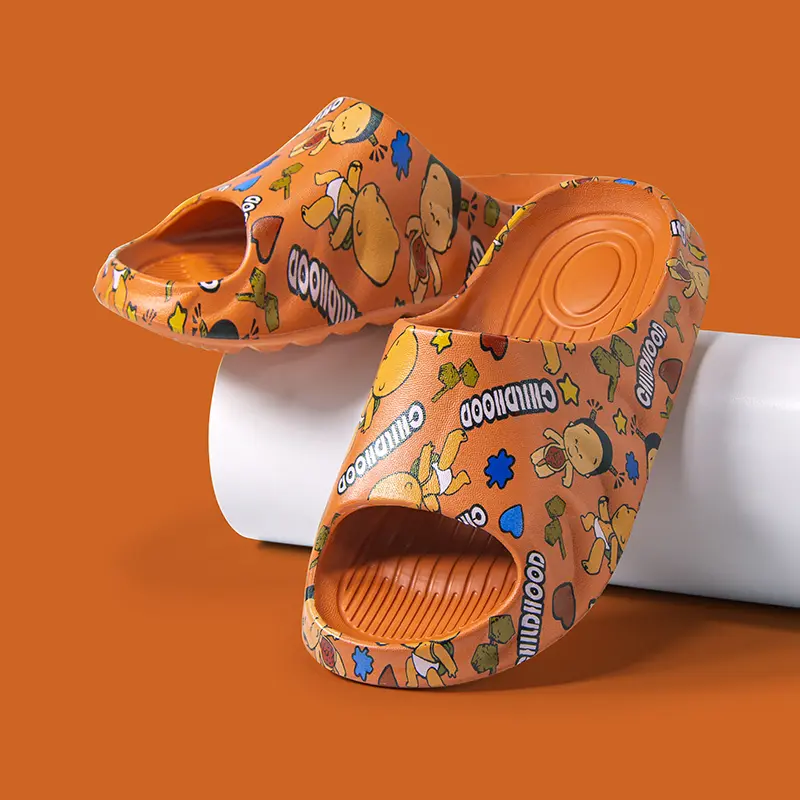Custom Lovely Print Upper EVA Children Slippers – OEM & ODM Available