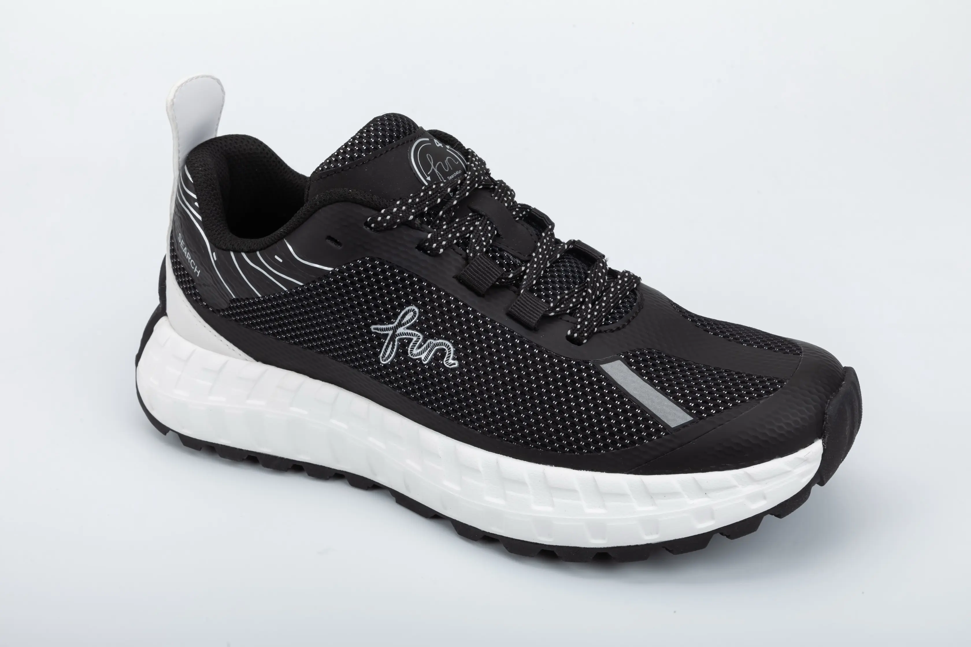 Custom Outdoor Trail Shoes with Lightweight Mesh Upper and Shock-Absorbing Orange EVA Sole