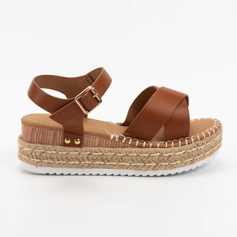 OEM Ladies Sandals with Yute Bonding Manufacturer, Suppliers