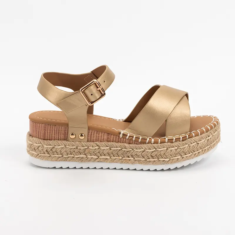 OEM Ladies Sandals with Yute Bonding Manufacturer, Suppliers