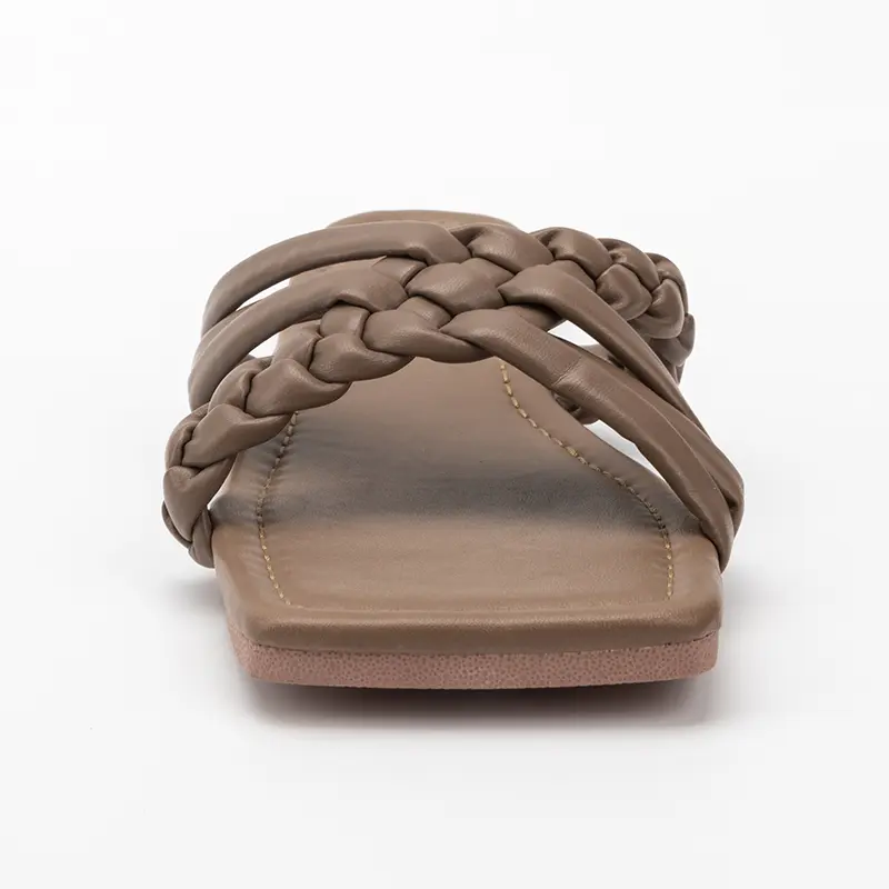 Best European Women's Flat Sandals with Exquisite Decoration Service, Factories