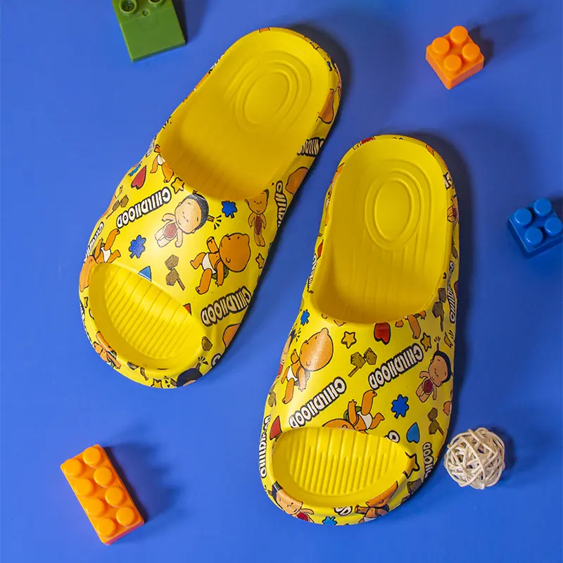 Custom Lovely Print Upper EVA Children Slippers – OEM & ODM Available