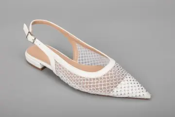 OEM ODM Custom Black Slingback Ladies Flat Heels