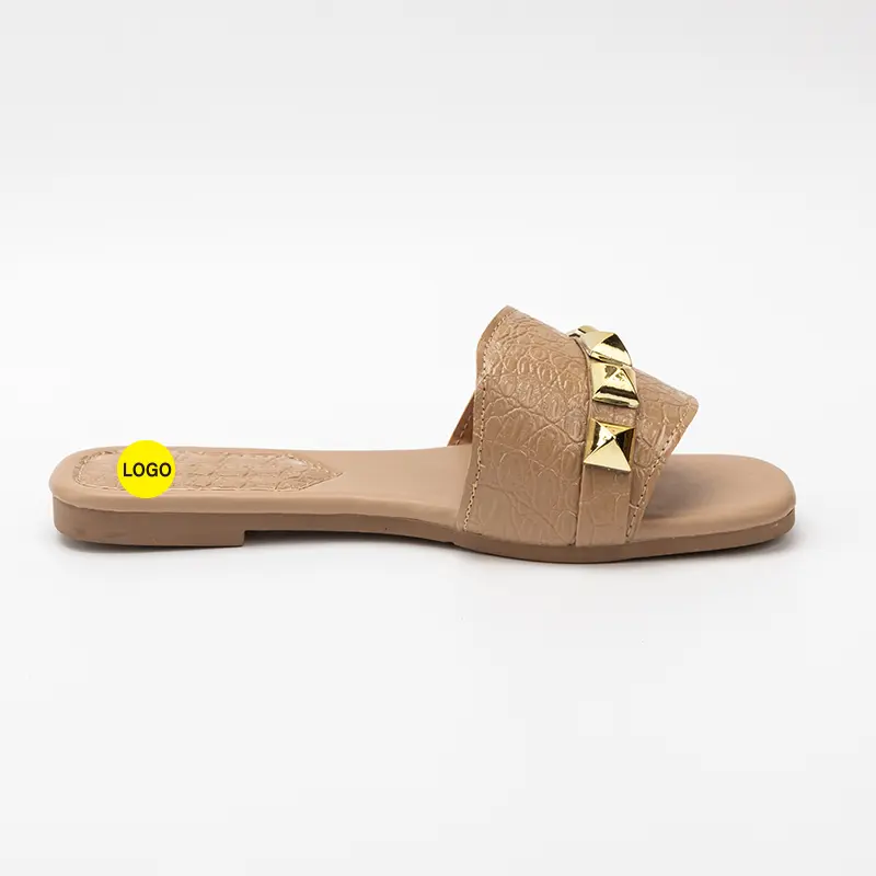 Custom Women’s Flat with Rivets
