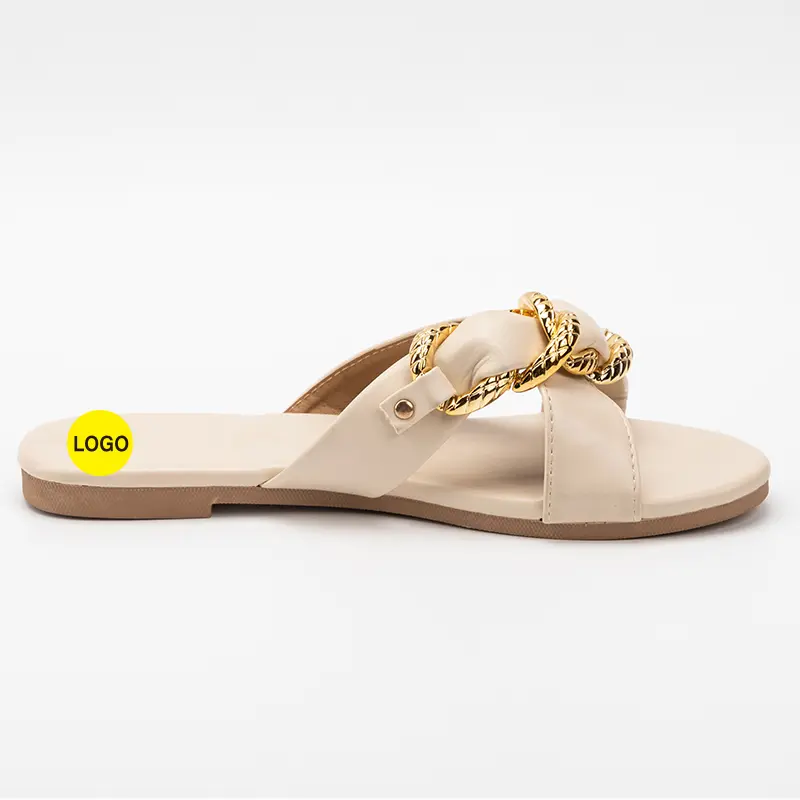 Custom Ladies Flats With Chain Decoration Suppliers, Supplier