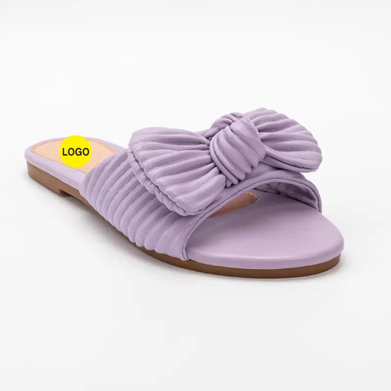 Wholesale Elegant Custom Women's Flat with Bow Manufacturers, Manufacturer