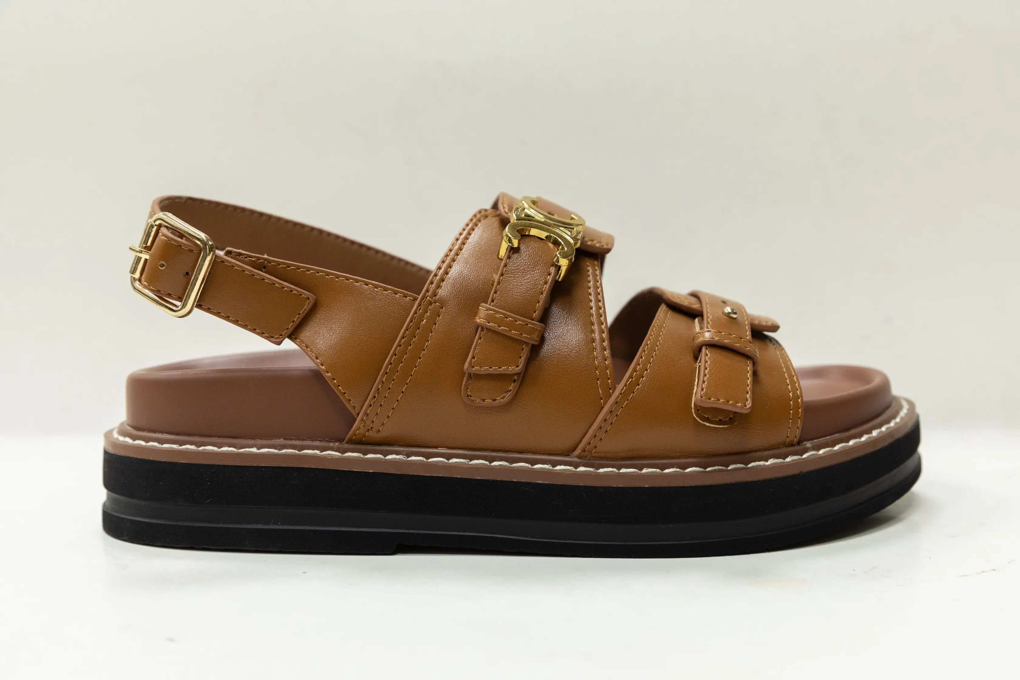 OEM ODM Custom Thick PU Sole Cement Women Sandals