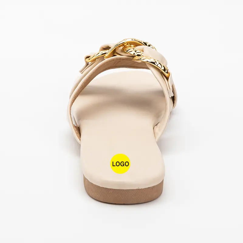 Custom Ladies Flats With Chain Decoration Suppliers, Supplier