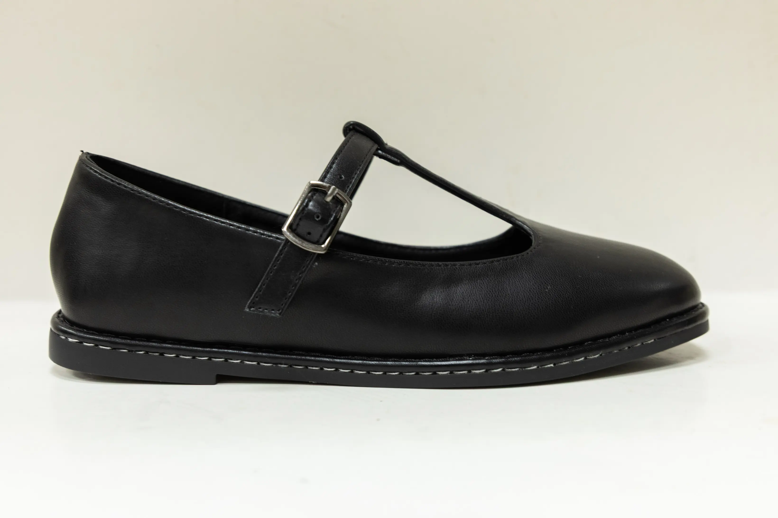Custom Classic All Black Ladies Ballerina Shoes