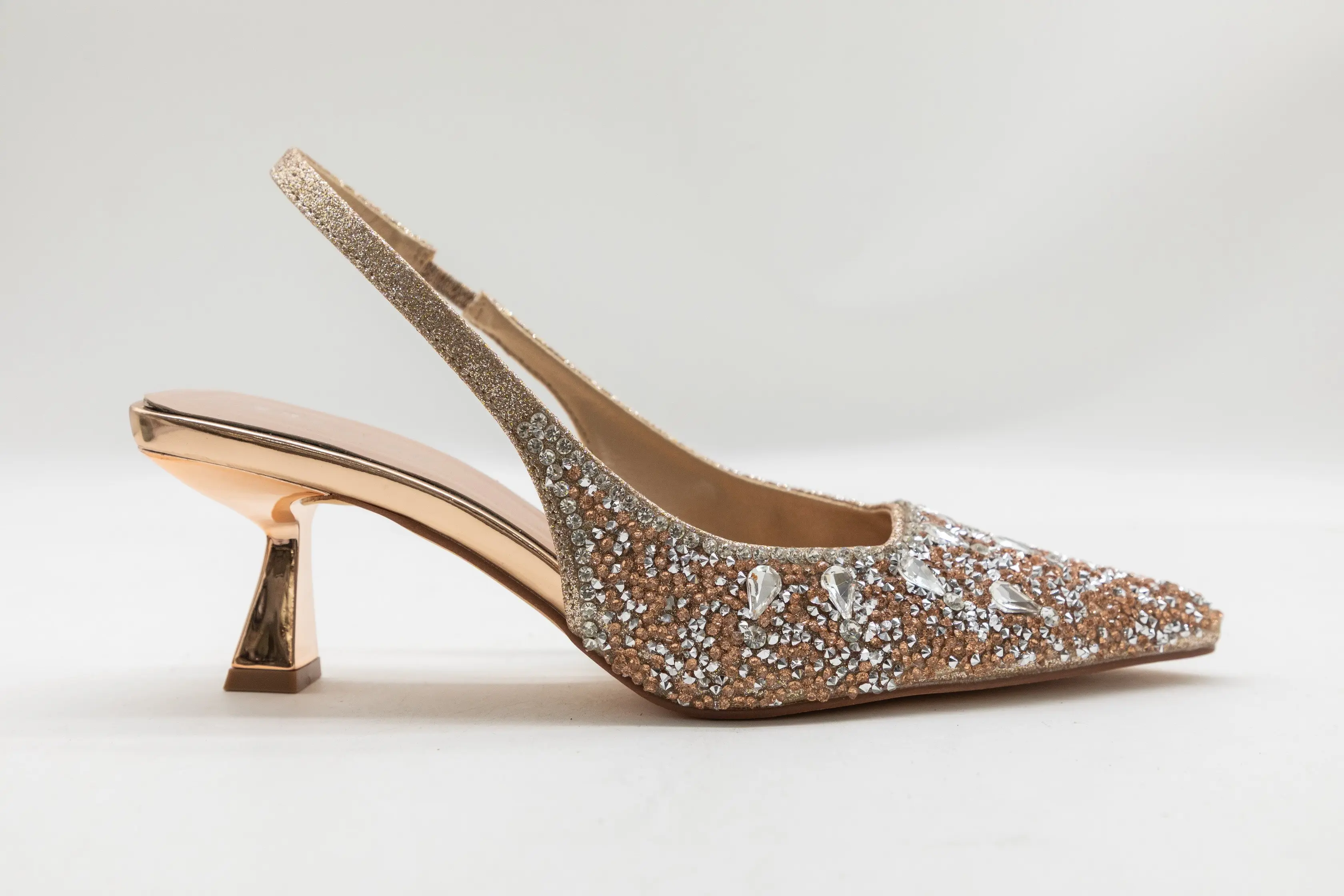 Custom Rhinestone Fashion Comfort Ladies Heels – OEM ODM Supplier